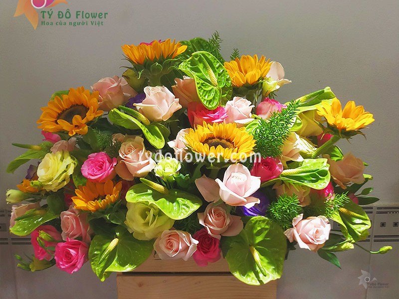 GIỎ HOA TƯƠI G75