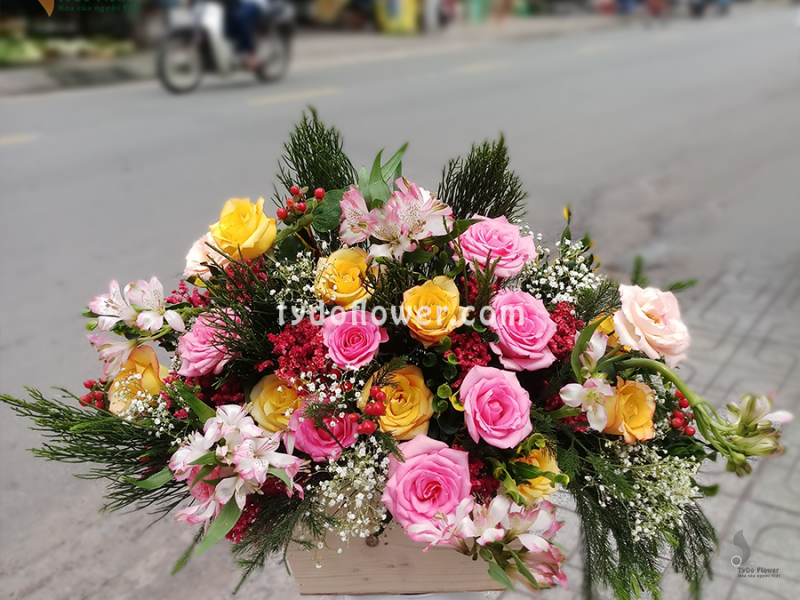 GIỎ HOA TƯƠI G90