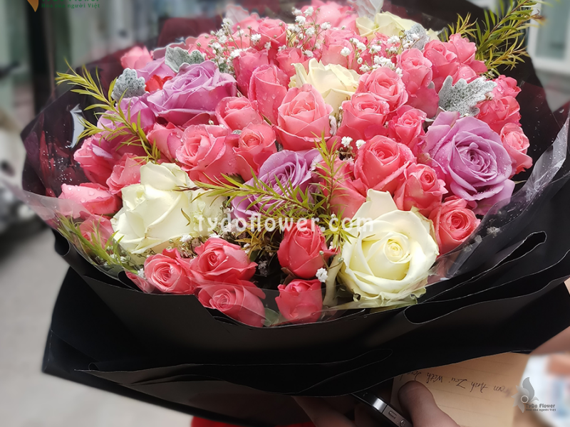 BÓ HOA TƯƠI BO100