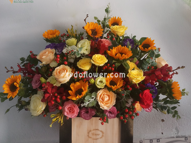 GIỎ HOA TƯƠI G123