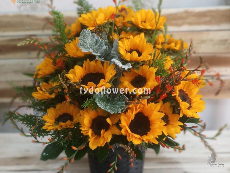 GIỎ HOA HƯỚNG DƯƠNG G142