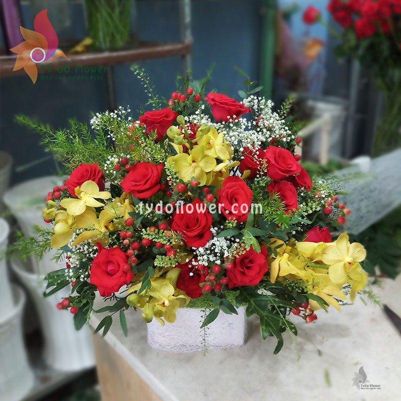 GIỎ HOA TƯƠI G54