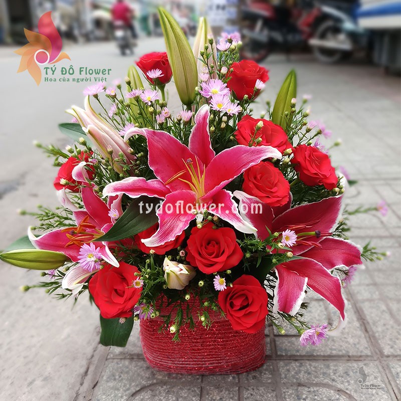 GIỎ HOA TƯƠI G56