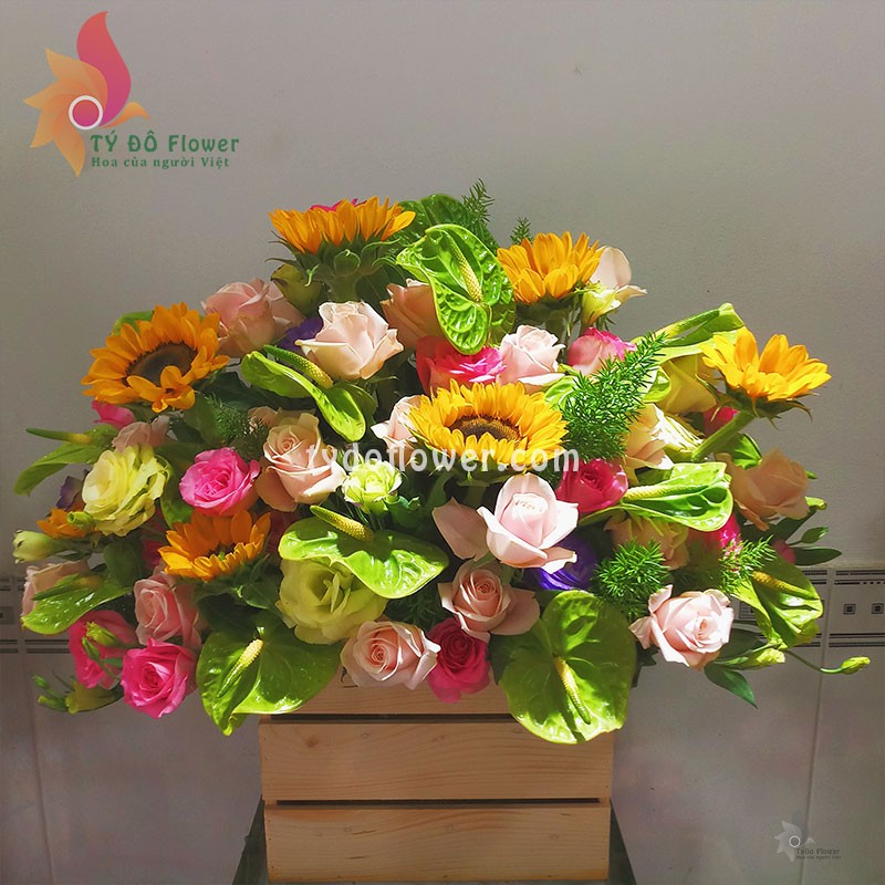 GIỎ HOA TƯƠI G75