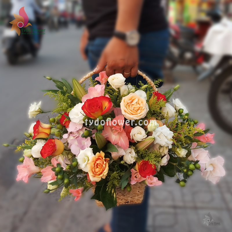 GIỎ HOA TƯƠI G111