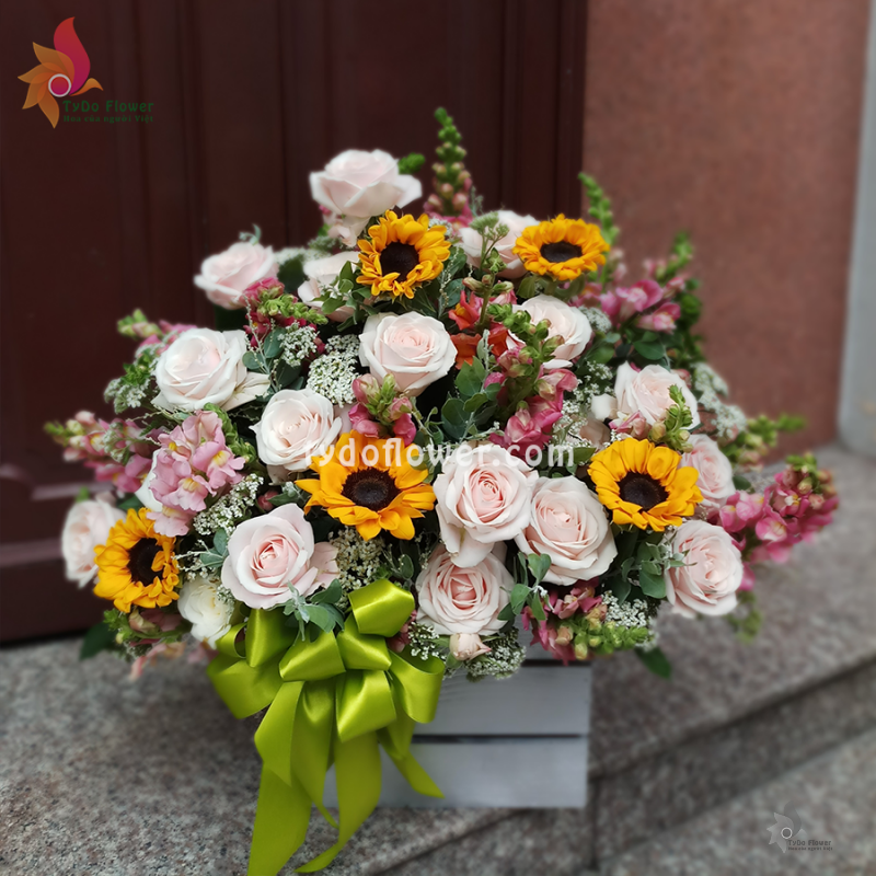 GIỎ HOA TƯƠI G113