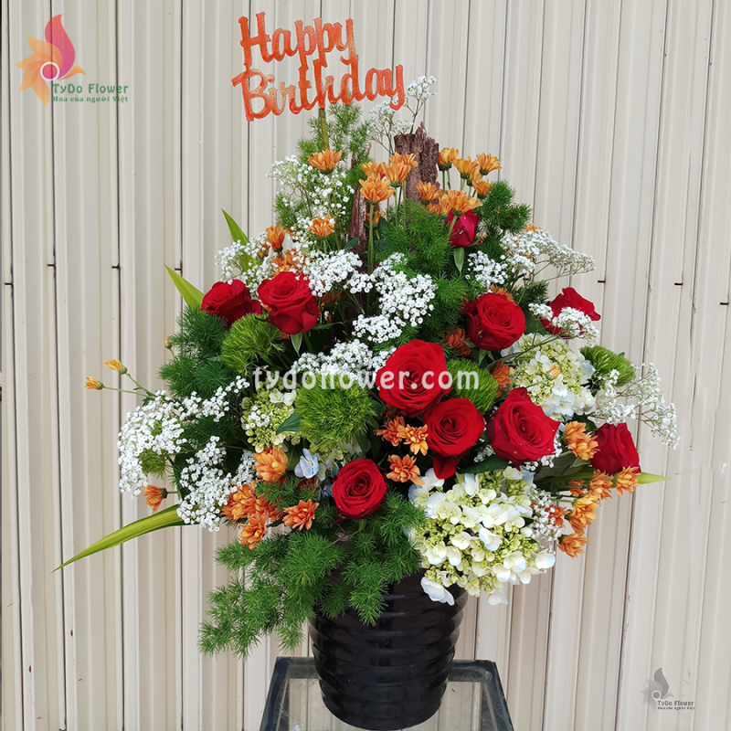 BÌNH HOA TƯƠI BI114