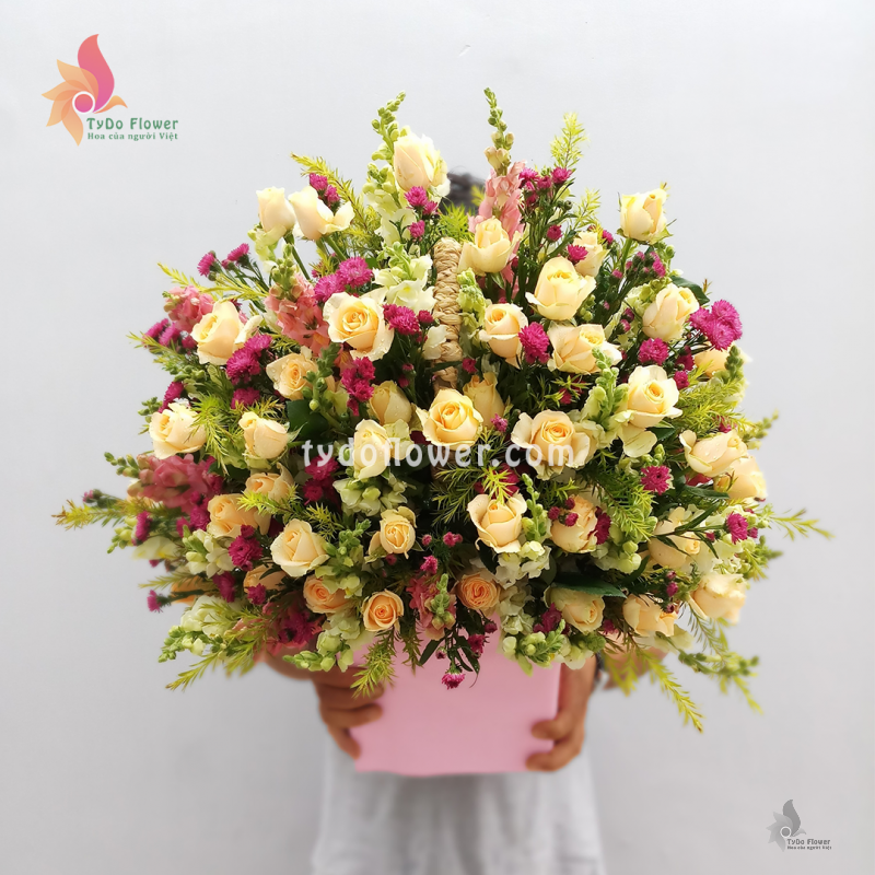 GIỎ HOA TƯƠI G121