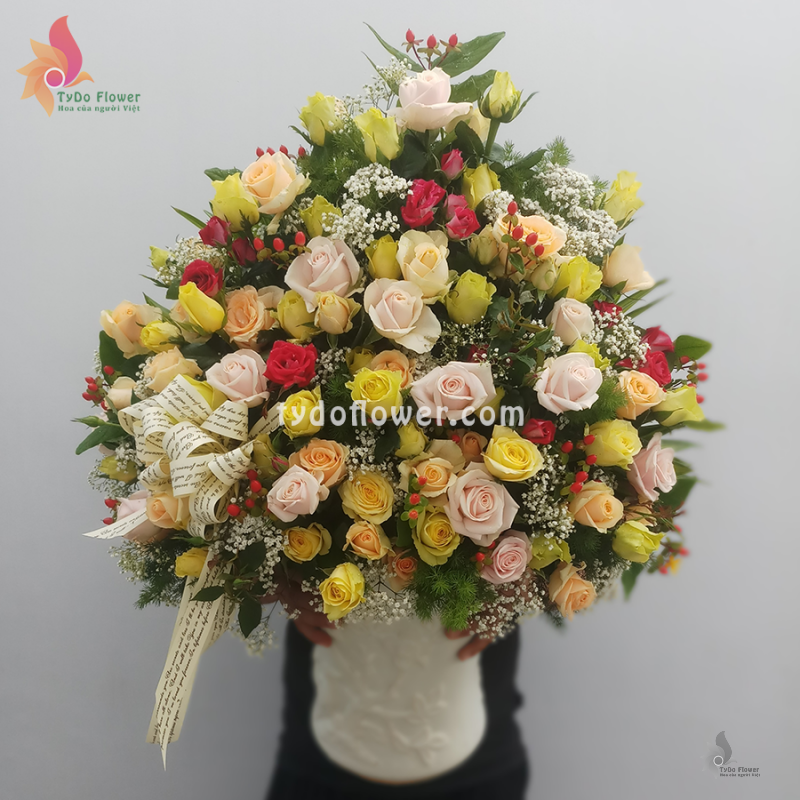 BÌNH HOA TƯƠI BI124