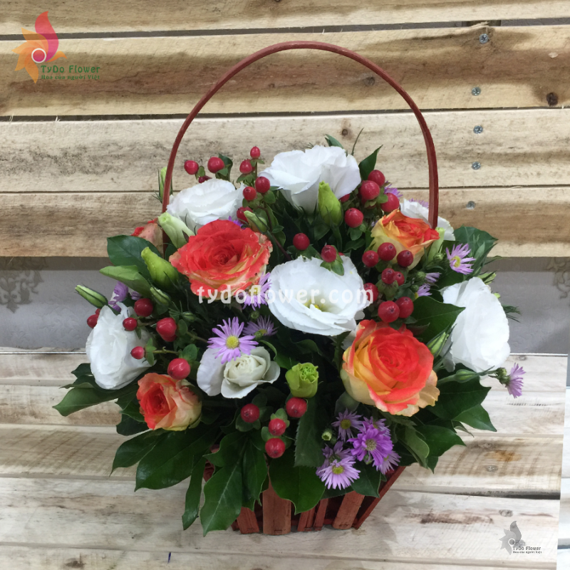 GIỎ HOA TƯƠI G129