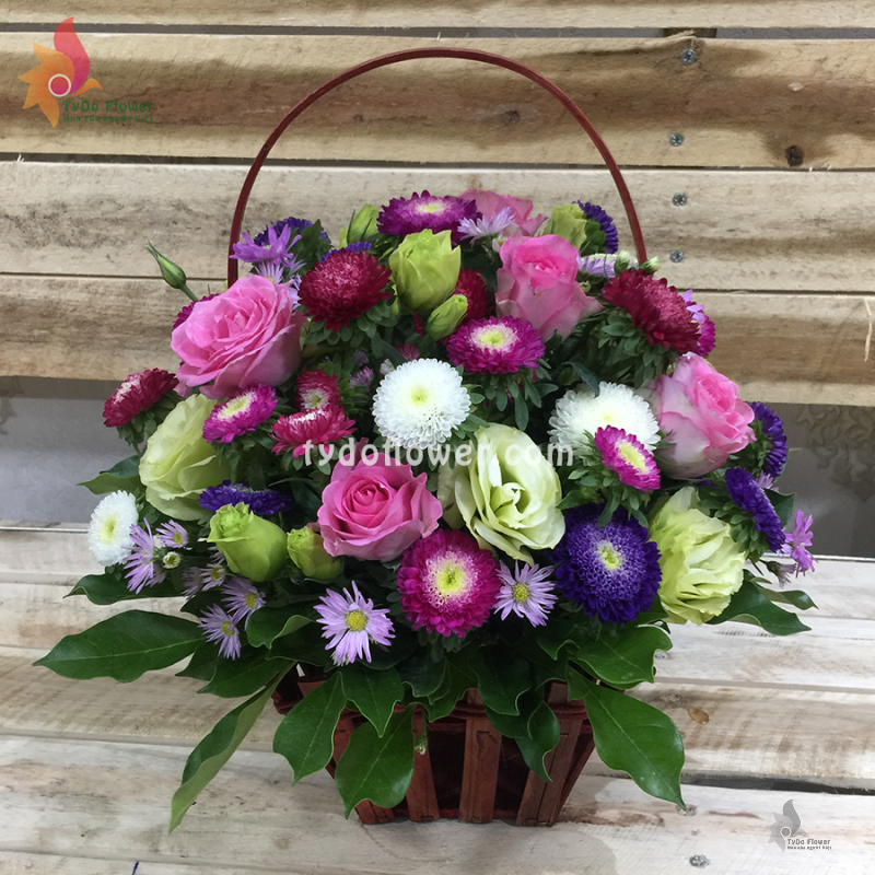 GIỎ HOA TƯƠI G129