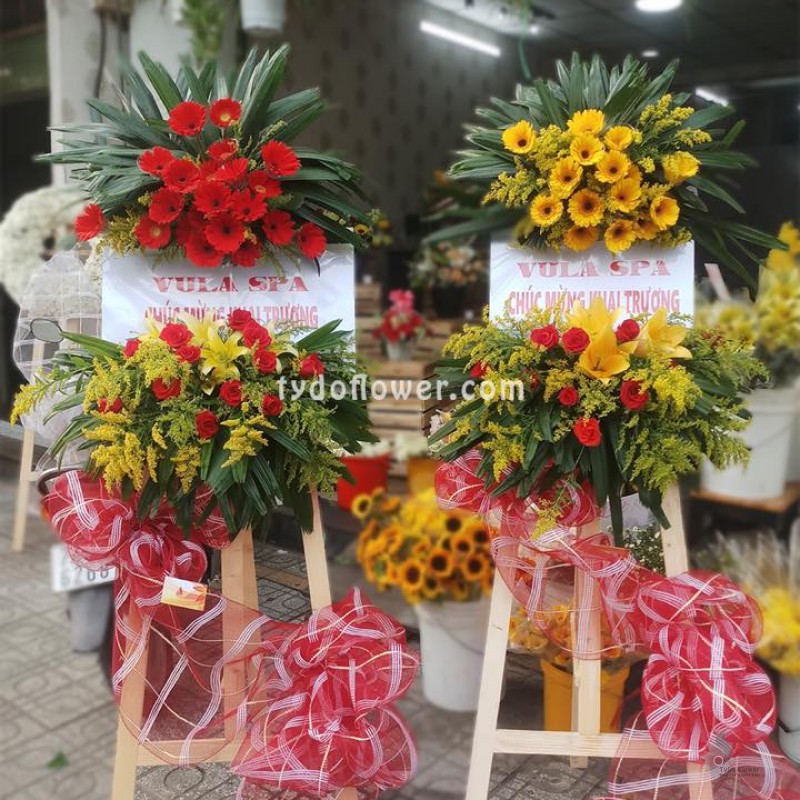 KỆ HOA CHÚC MỪNG KHAI TRƯƠNG KCM190