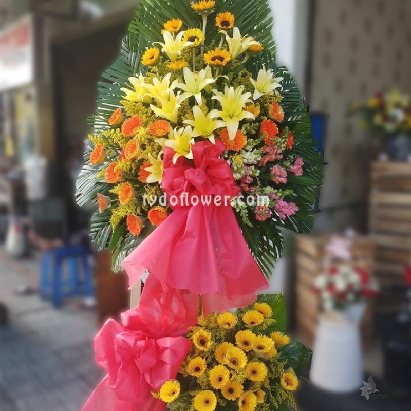 KỆ HOA CHÚC MỪNG KHAI TRƯƠNG KCM194