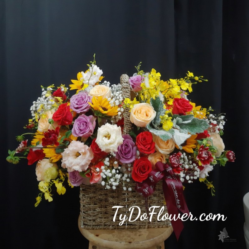 LẴNG HOA CHÚC MỪNG KHAI TRƯƠNG L615