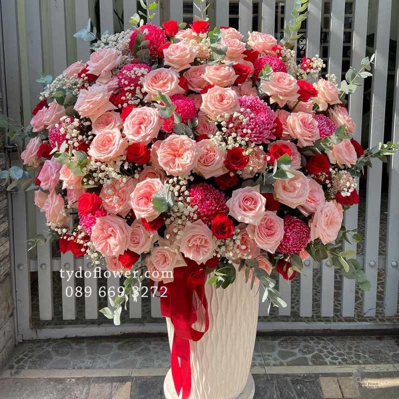 BÌNH HOA CHÚC MỪNG B2001